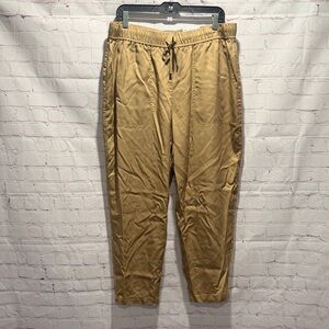 croft & barrow Woman’s Drawstring Chinos — Khaki Straight leg Size 0X NWT